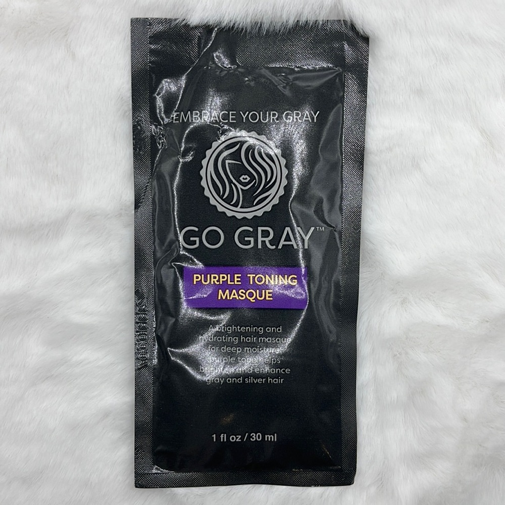 $1 add-on, 2/$5 or 5/$8 Go Gray Purple Toning Mask/Masque - sample/travel size